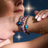 Violet Heartstring | Crystal Macrame Bracelet